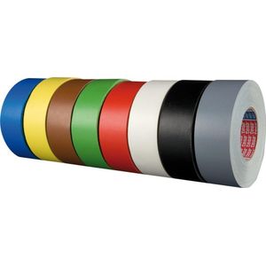 Duct tape 4651-04 met kunststofcoating 25mmx50m zwart tesa