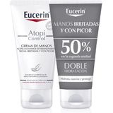 Eucerin - Atopi Control - Handcrème - 2 x 75 ml - Voor Droge Huid