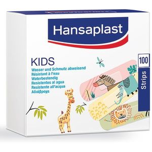 Hansaplast - Pflaster Kids - Waterdichte Pleisters - 100 Stuks - 1,9 cm x 7,2 cm