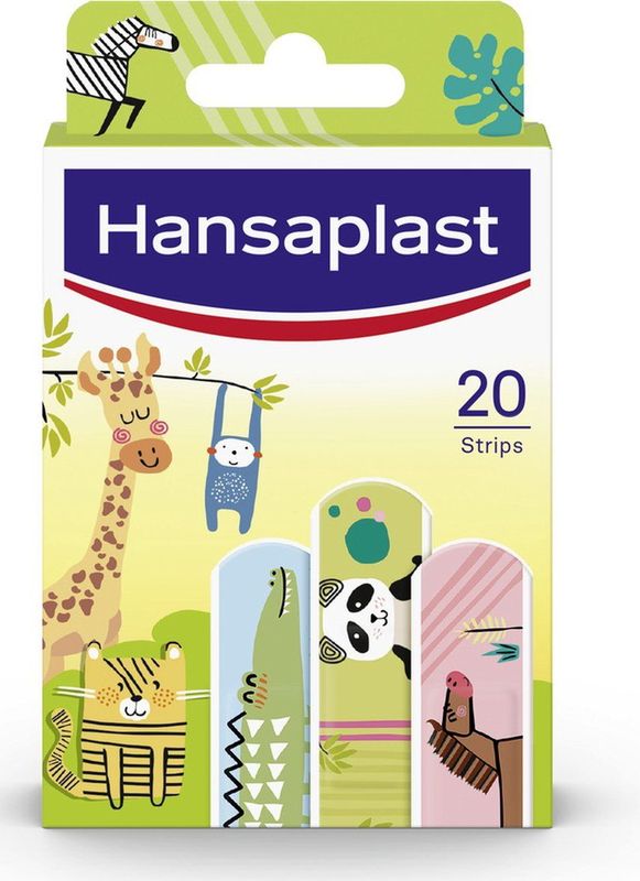 Hansaplast - Kids Sensitive - Dierenpleisters - 20 Stuks - Waterbestendig