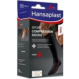 Hansaplast Sport Compression Socks, sportcompressiekousen ter ondersteuning van de spieren, kniekousen bevorderen het spierherstel, 1 paar, maat S/M