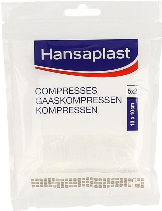 Hansaplast Gaaskompressen 10x10cm 10 stuks