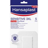 Hansaplast Sensitive 3XL Pleisters - Wondpleisters - Wondverzorging - Grote Pleisters - Eilandpleister 10x15 cm - 5 Stuks