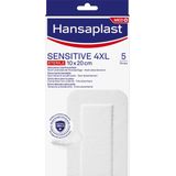 Hansaplast Sensitive 4XL Pleisters - Wondpleisters - Wondverzorging - Grote Pleisters - Eilandpleister 10x20 cm - 5 Stuks