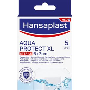 Hansaplast Pleister - Aquaprotect XL Steriel - 6 x 7cm - 5 ST