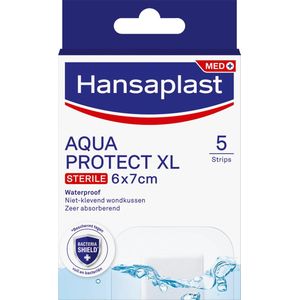 Hansaplast Pleister - Aquaprotect XL Steriel - 6 x 7cm - 5 ST