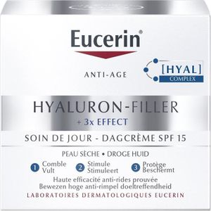 Eucerin Hyaluron-Filler X3 Dagcrème SPF15 droge huid Crème 50ml
