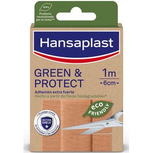 Hansaplast Green & Protect pleisters 10 x 6 cm 10 stuks