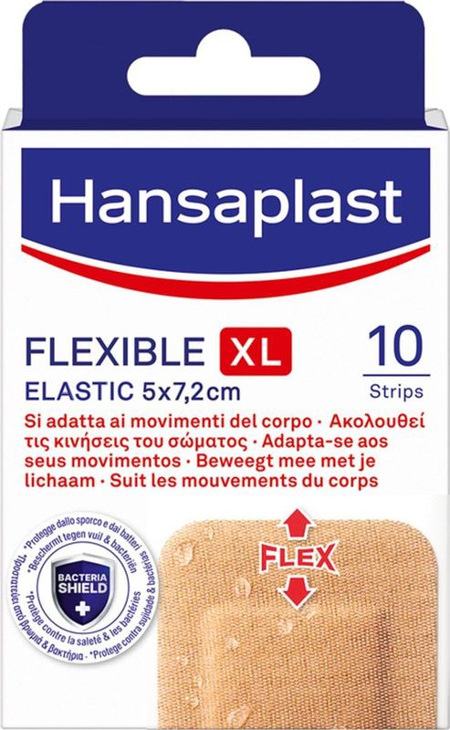 Hansaplast - Flexible XL Pleisters - Groot Formaat - Ademend - Waterafstotend