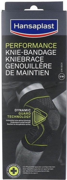Hansaplast - Performance - Bandage Genou - Noir - Respirant