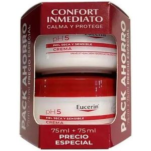Eucerin - pH5 - Hydraterende Lichaamscrème - 2 x 75 ml - Voor Gevoelige Huid