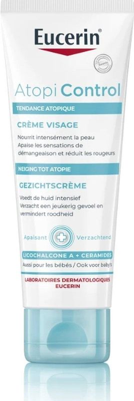 Eucerin - AtopiControl - Kalmerende Gezichtscrème - 50 ml - Voor Droge en Atopische Huid