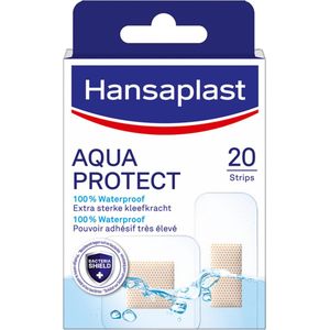 Hansaplast Aqua Protect Pleisters - Waterdichte pleister - Waterproof Wondpleisters - Wondverzorging - 20 Stuks