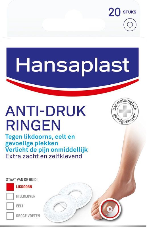Hansaplast - Anti Drukringen - Pleisters - 20 Stuks