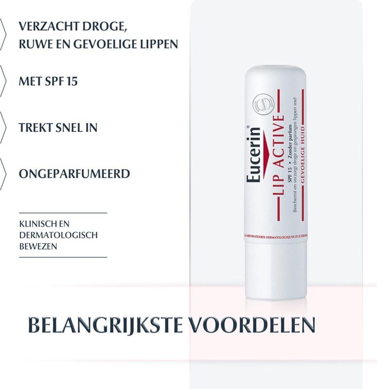Eucerin - pH5 Lip Active Stick - Lippenbalsem - 4.8 g