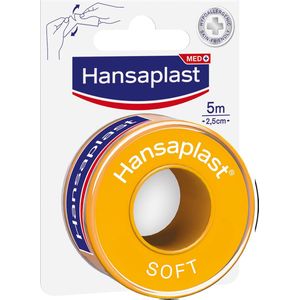 Hansaplast Soft Hecht Pleister - Pleisters Op Rol - Wondpleisters - Wondverzorging - 2,5cmx5m