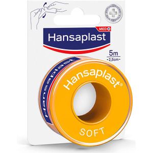 Hansaplast Soft Hecht Pleister - Pleisters Op Rol - Wondpleisters - Wondverzorging - 2,5cmx5m