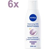 6x Nivea Reinigingsmelk Sensitive 200 ml