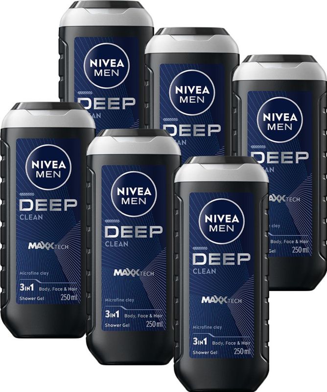 Nivea Men - Douchegel - Deep Clean - 250ml - Verfrissend