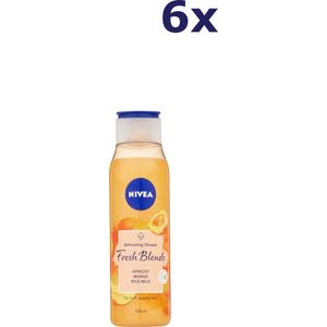 6x Nivea Fresh Blends Apricot Douchegel 300 ML