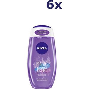 Nivea Douchegel - Magic Berry - Voordeelverpakking 6 x 250 ml