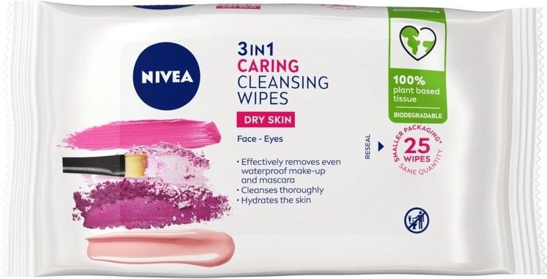 Nivea - Gentle Cleansing Wipes - Reinigingsdoekjes - 25 Stuks