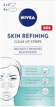 Nivea - Skin Refining Clear Up Strips - Gezichtsmaskers - 6 Stuks