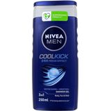 Nivea Men - Cool Kick - Douchegel - IJsblauw - 250ml