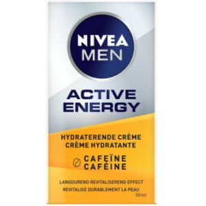 NIVEA MEN Active Energy Gezichtscrème - Normale huid - Met cafeïne en vitamine+ complex - 50 ml
