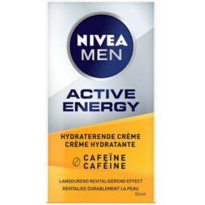 NIVEA MEN Active Energy Gezichtscrème - Normale huid - Met cafe�ïne en vitamine+ complex - 50 ml