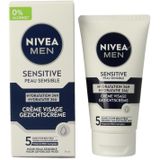 NIVEA MEN - Gezichtscrème - Sensitive - 75 ml - Kamille en Vitamine E