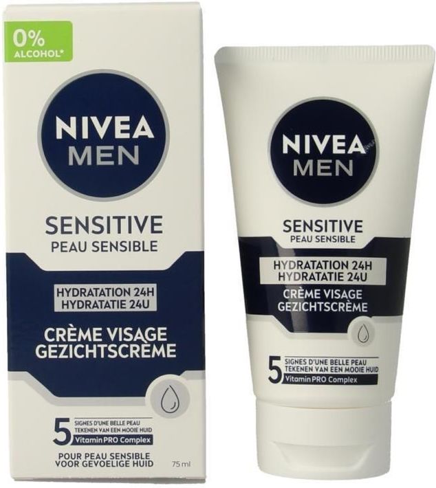 NIVEA MEN - Gezichtscrème - Sensitive - 75 ml - Kamille en Vitamine E
