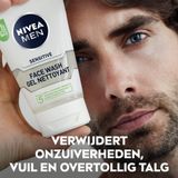 NIVEA MEN Sensitive Reinigingsgel - Gezichtsreiniger - Alcoholvrij - Voor de Gevoelige Huid - 100 ml