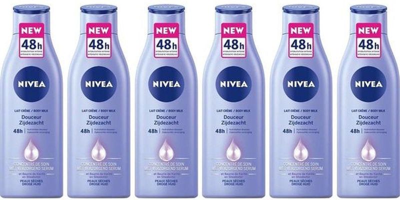 Nivea - Zijdezacht Shea Butter - Bodymilk - 6x 400 ml