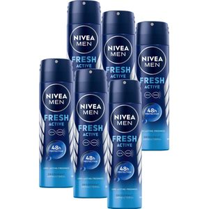 NIVEA MEN - Fresh Active - Deodorant Spray - Frisse Geur - Alcoholvrij