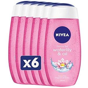 Nivea Water Lily & Oil douche, 6 verpakkingen à 250 ml