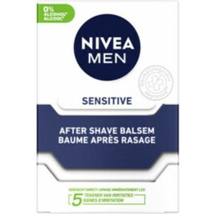 NIVEA Men - Aftershave Balsem - Sensitive - 6 x 100 ml - Voordeelverpakking