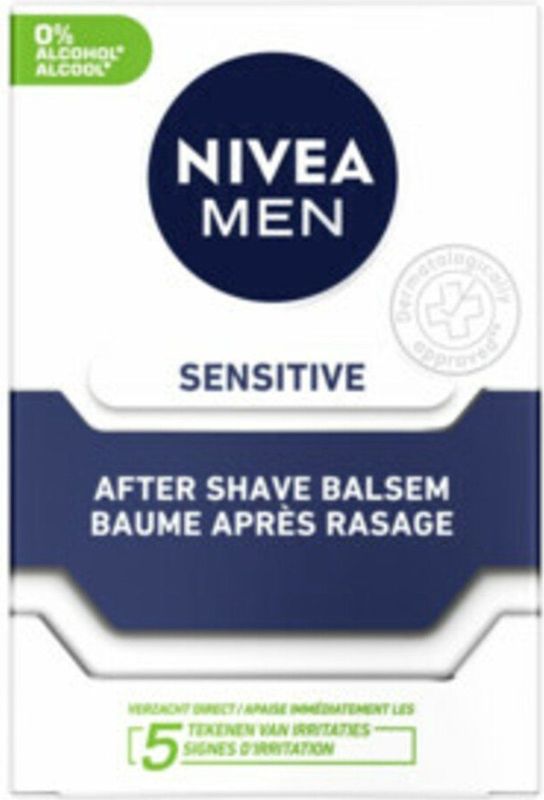 NIVEA Men - Aftershave Balsem - Sensitive - 6 x 100 ml - Voordeelverpakking