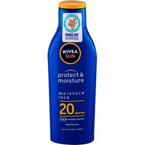 NIVEA - SUN Protect & Moisture - Bruiningsmelk - SPF 20 - 200 ml