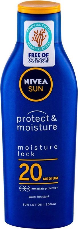 NIVEA - SUN Protect & Moisture - Bruiningsmelk - SPF 20 - 200 ml