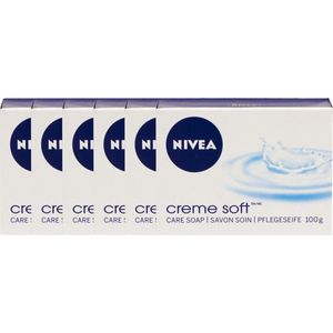 Nivea - Handzeep - Creme Soft - Voordeelverpakking - 6 x 100g