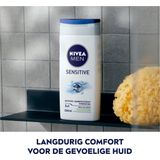 NIVEA MEN Sensitive Douchegel - 3-in-1 Shower Gel - Shampoo - Voordeelverpakking - 6 x 250 ml
