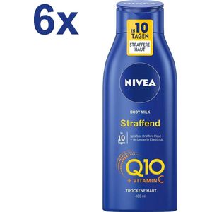 Nivea - Q10 Energy+ Body Milk - Huid Versterkende - 6x 400ml - Voordeelverpakking