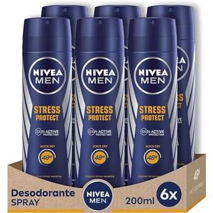 NIVEA Men NIVEA Stress Protect Men Spray 200 ml 6 Stuk