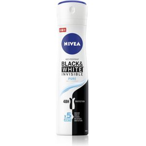 Nivea Invisible Black & White Pure Anti-transpirant deodorant anti wit & gele vlekken 150 ml