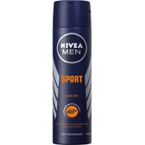 NIVEA MEN Sport Deodorant Spray - Quick Dry Anti-Transpirant - 6 x 150 ml - Voordeelverpakking