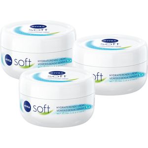 NIVEA Soft Bodycrème - Crème voor huid - Lichaamsverzorging - 3 x 200 ml