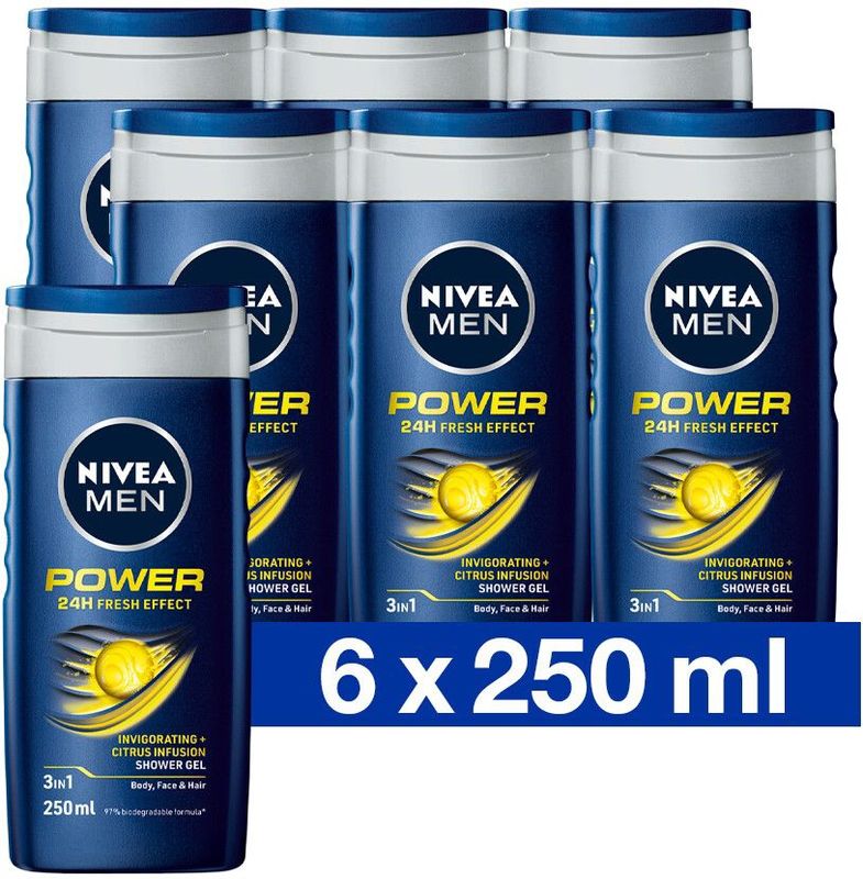 NIVEA Men - Power Refresh - Douchegel - 250 ml