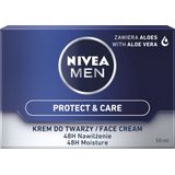 NIVEA Men - Original Mild - Intensieve Vochtinbrengende Crème - 3 x 50 ml - Aloë Vera