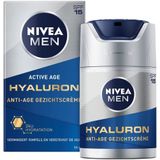 NIVEA MEN Anti-Age Gezichtscrème - Crème normale en rijpe huid - SPF 15 - Met hyaluronzuur - Gezichtsverzorging - 50 ml